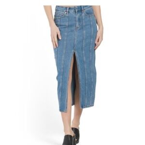 House of Harlow 1960 Blue Denim Pencil Skirt